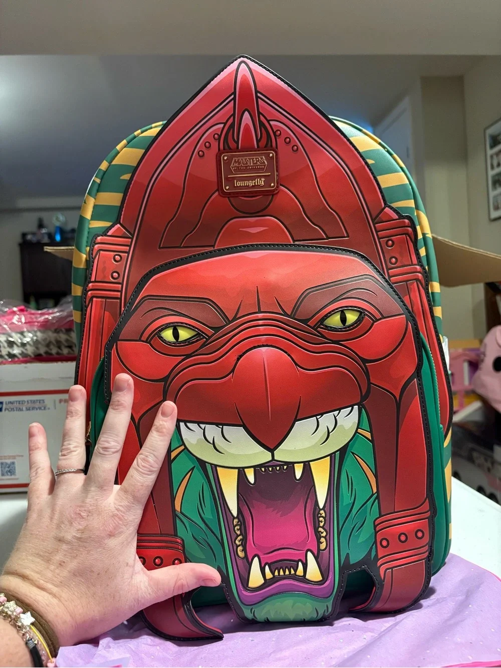 🔥 Loungefly Masters of the Universe Battle Cat Full-Size Cosplay Backpack